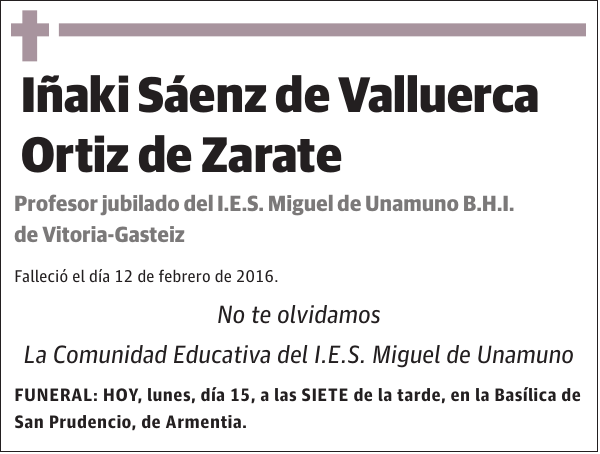 Iñaki Sáenz de Valluerca Ortiz de Zarate