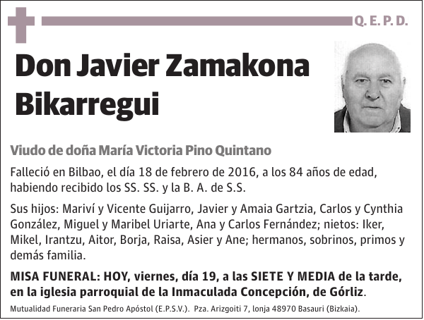 Javier Zamakona Bikarregui