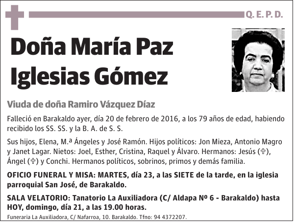 María Paz Iglesias Gómez