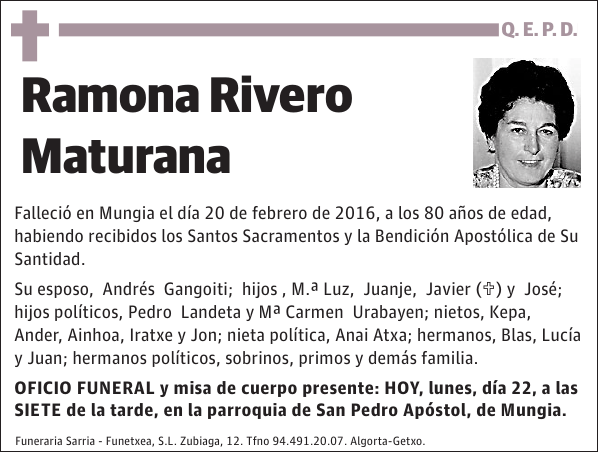 Ramona Rivero Maturana