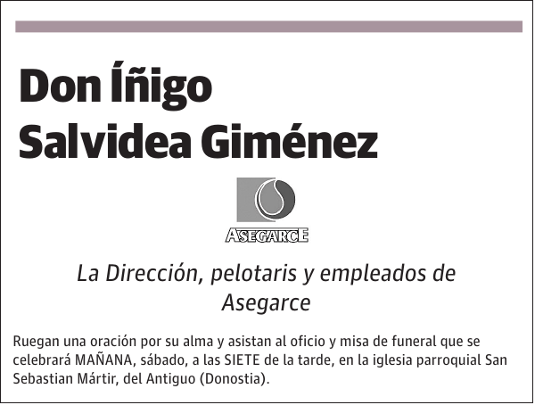 Íñigo Salvidea Giménez