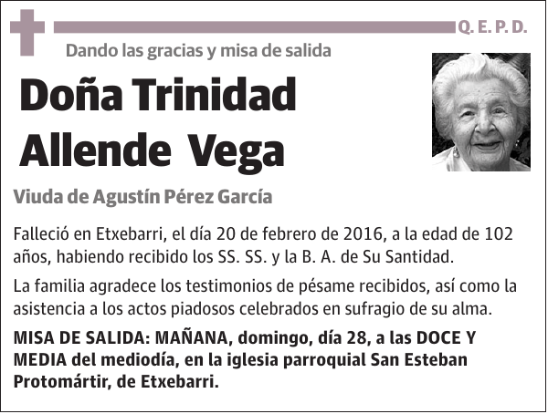 Trinidad Allende Vega