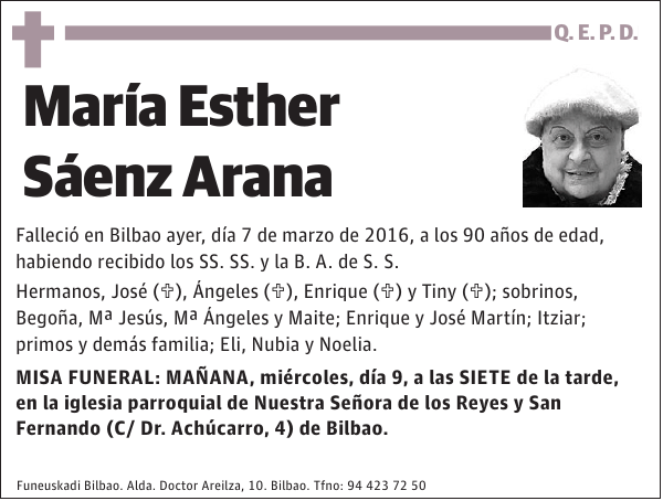 María Esther Sáenz Arana