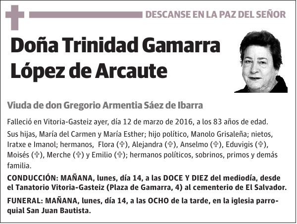 Trinidad Gamarra López de Arcaute