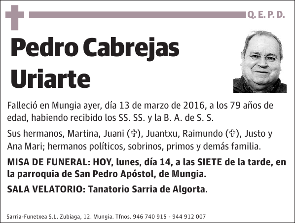 Pedro Cabrejas Uriarte