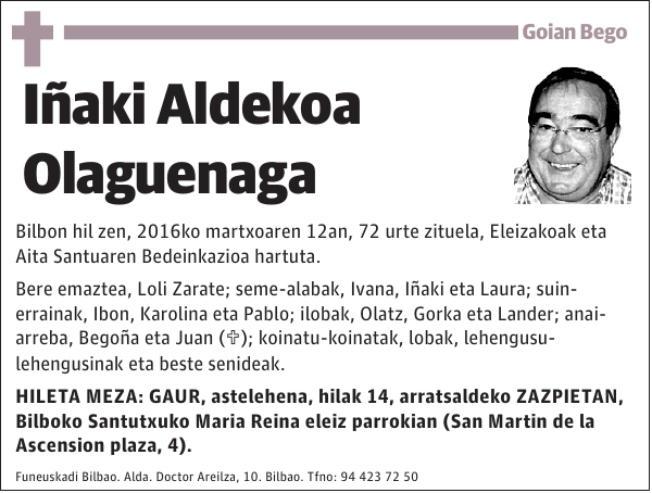 Iñaki Aldekoa Olaguenaga