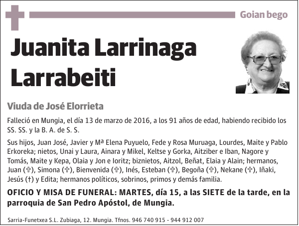Juanita Larrinaga Larrabeiti