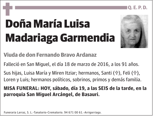 María Luisa Madariaga Garmendia