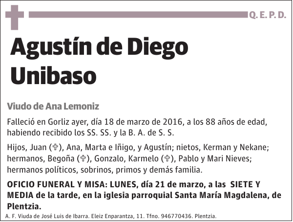 Agustín de Diego Unibaso