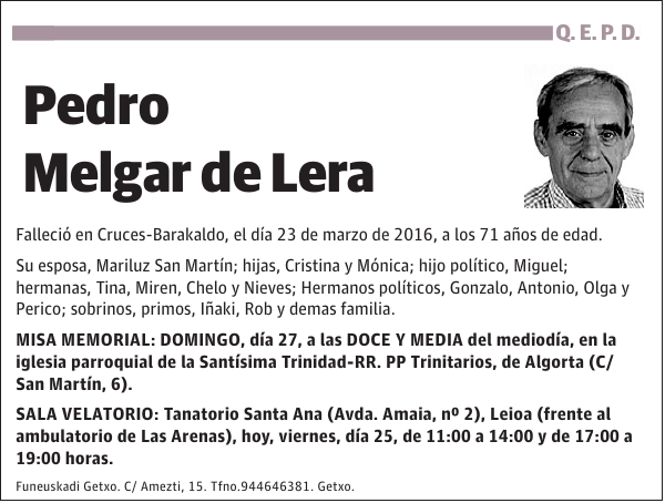 Pedro Melgar de Lera