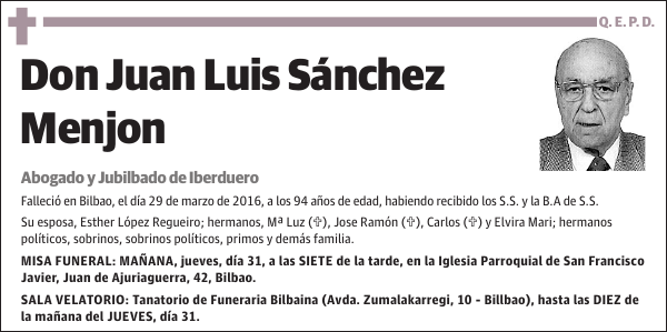 Juan Luis Sánchez Menjon