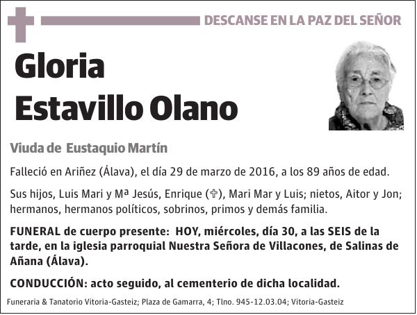 Gloria Estavillo Olano