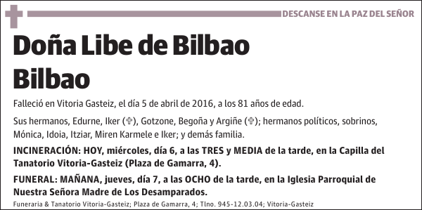 Libe de Bilbao Bilbao