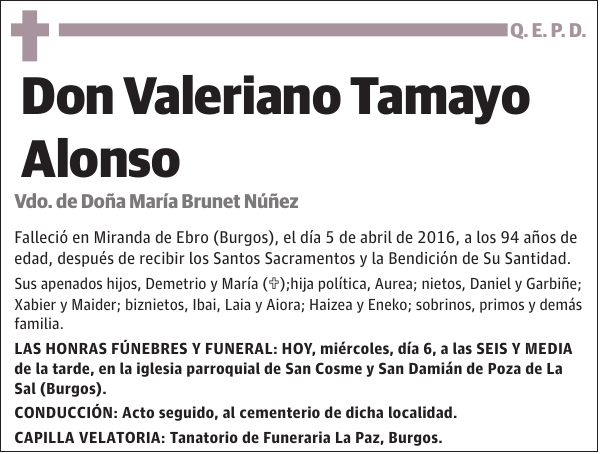 Valeriano Tamayo Alonso