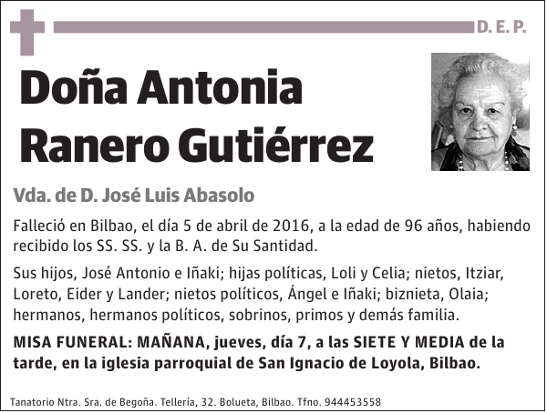 Antonia Ranero Gutiérrez