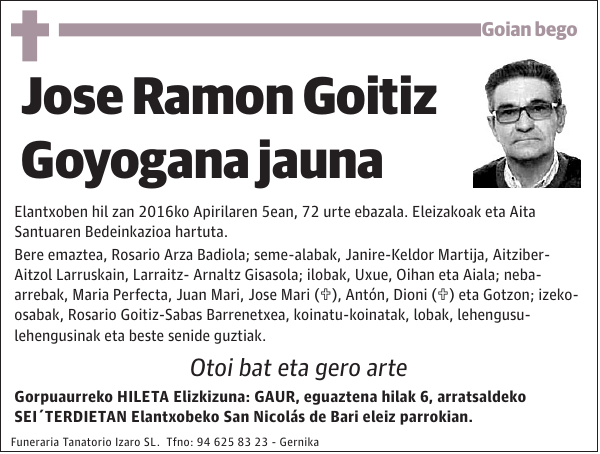 Jose Ramon Goitiz Goyogana