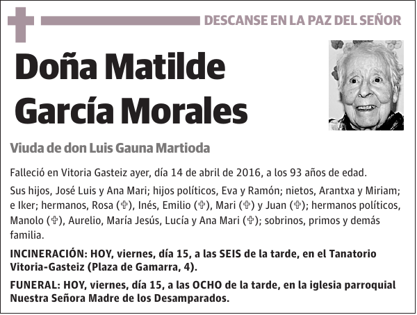 Matilde García Morales