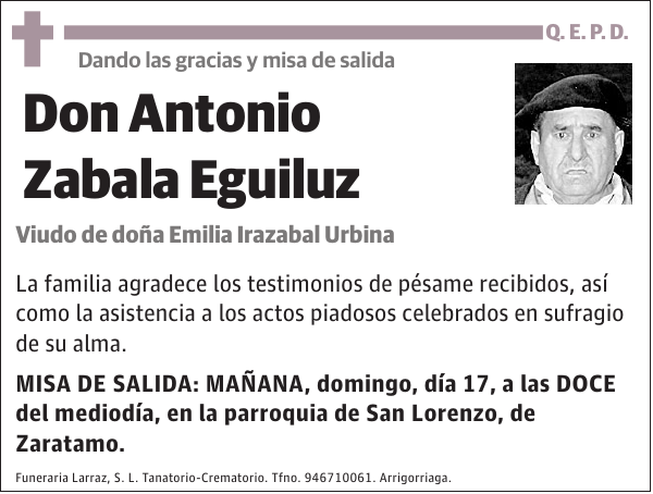 Antonio Zabala Eguiluz