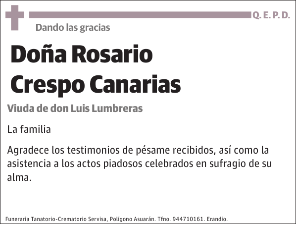 Rosario Crespo Canarias