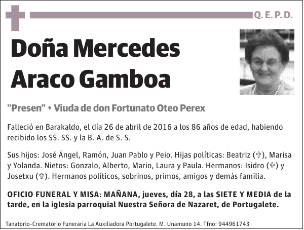 Mercedes Araco Gamboa