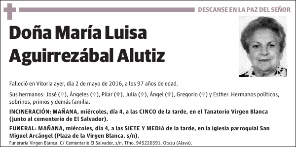 María Luisa Aguirrezábal Alutiz