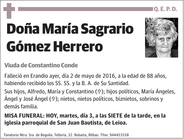 María Sagrario Gómez Herrero