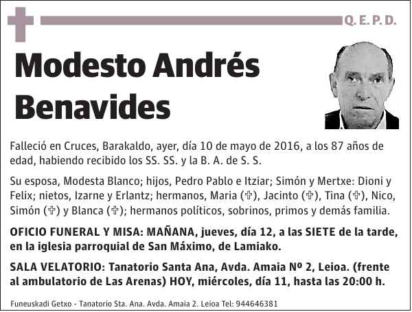 Modesto Andrés Benavides