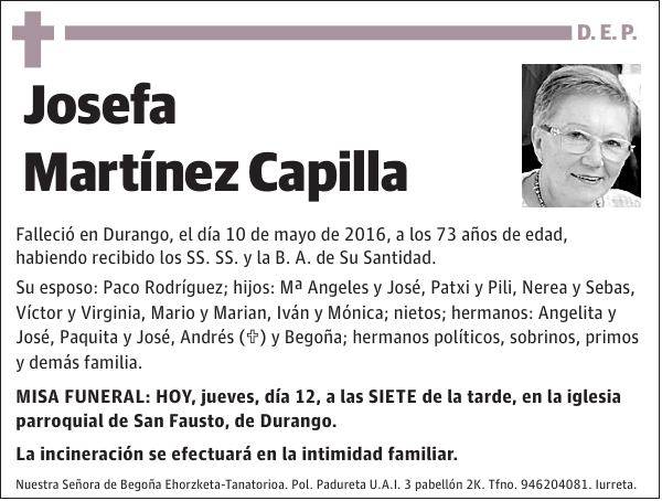 Josefa Martínez Capilla