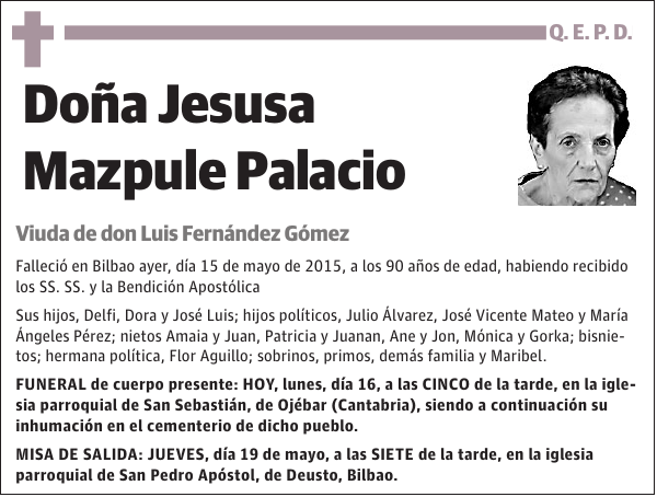 Jesusa Mazpule Palacio