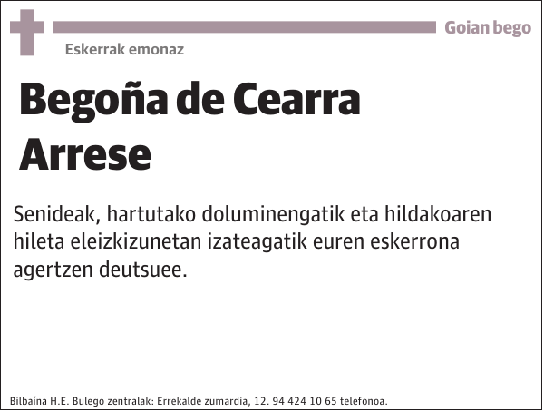 Begoña de Cearra Arrese