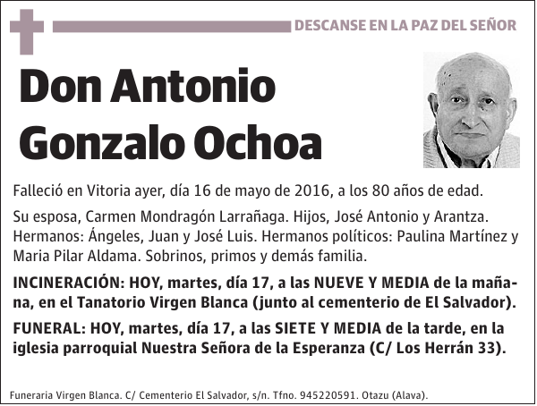Antonio Gonzalo Ochoa