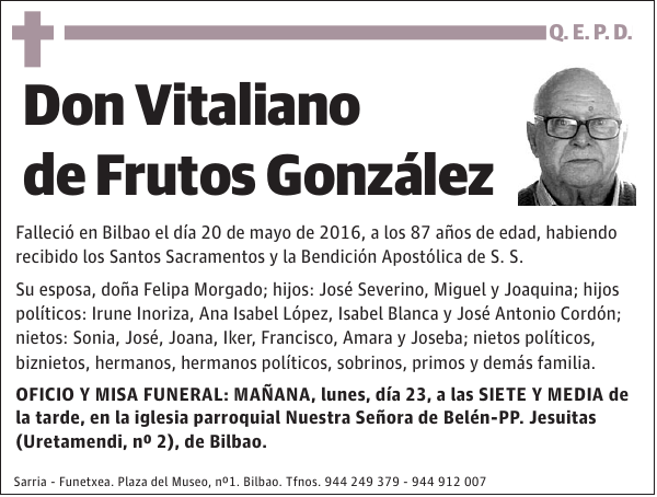 Vitaliano de Frutos González