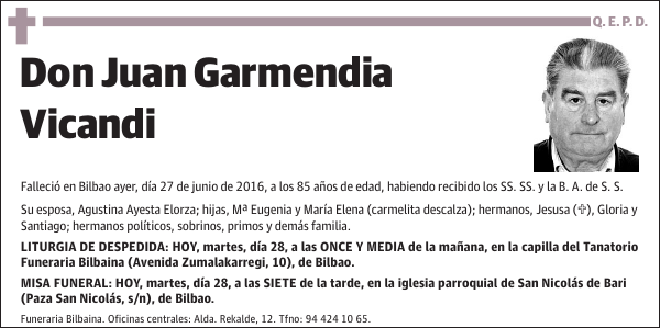 Juan Garmendia Vicandi