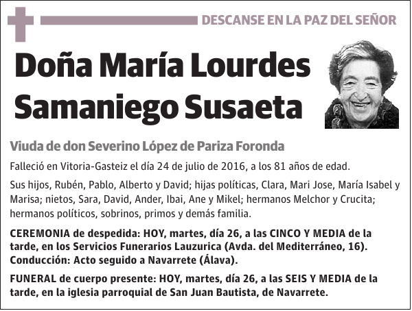 María Lourdes Samaniego Susaeta