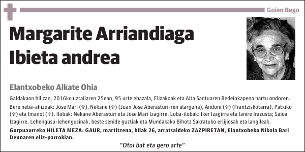 Margarite Arriandiaga Ibieta