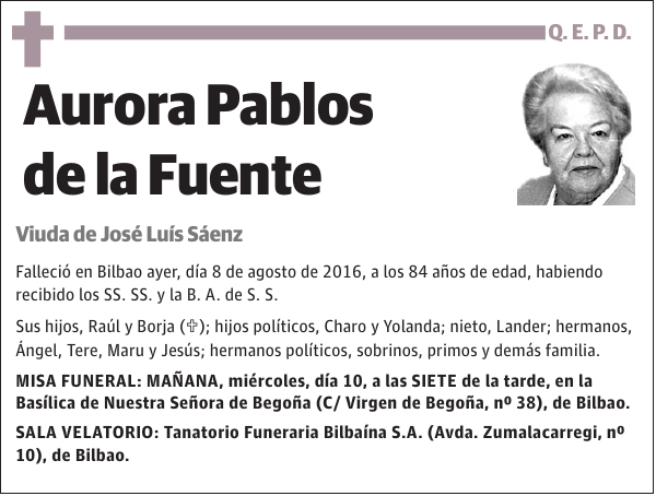 Aurora Pablos de la Fuente