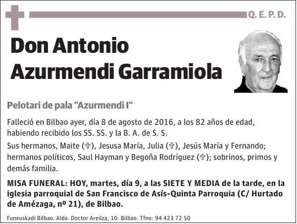 Antonio Azurmendi Garramiola