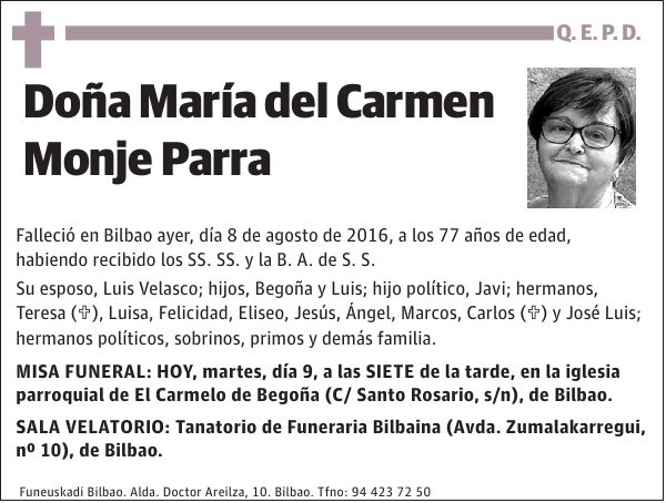 María del Carmen Monje Parra