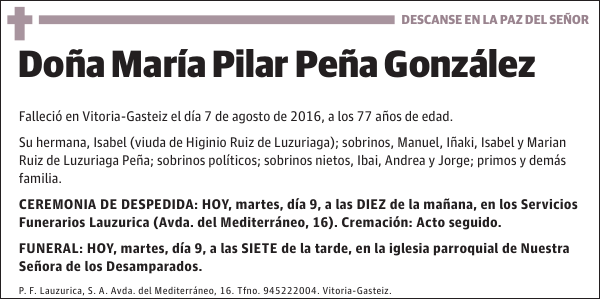 María Pilar Peña González