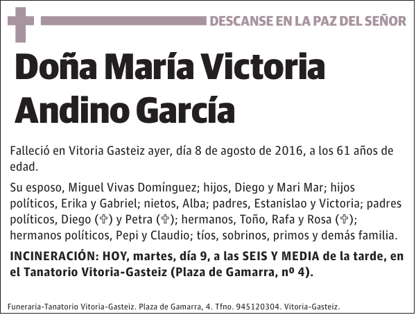 María Victoria Andino García