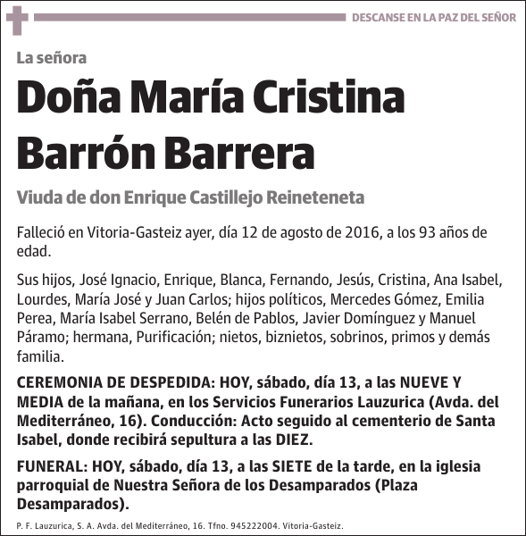 María Cristina Barrón Barrera