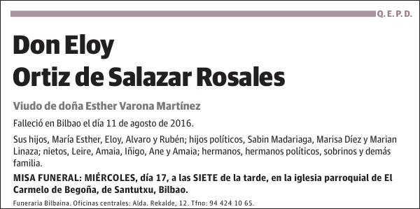 Eloy Ortiz de Salazar Rosales