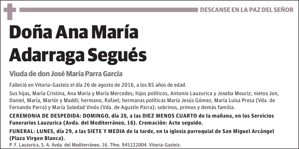 Ana María Adarraga Segués