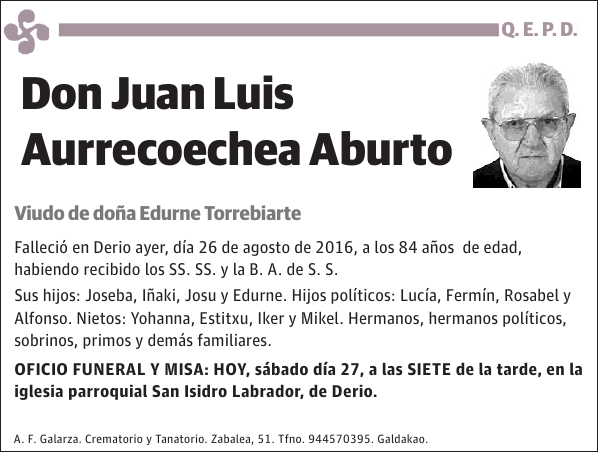 Juan Luis Aurrecoechea Aburto