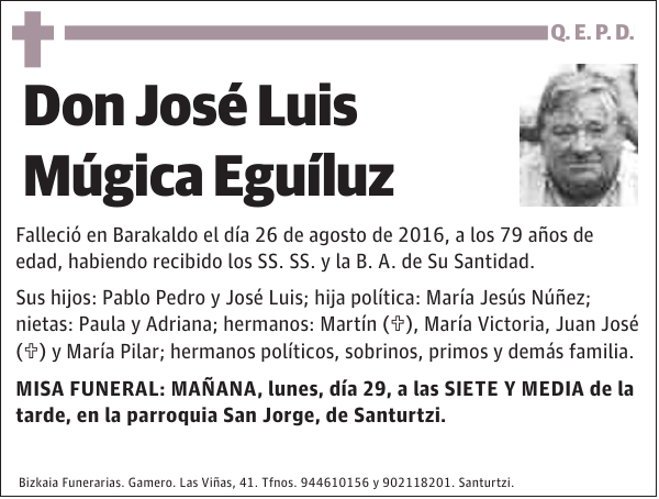 José Luis Múgica Eguíluz