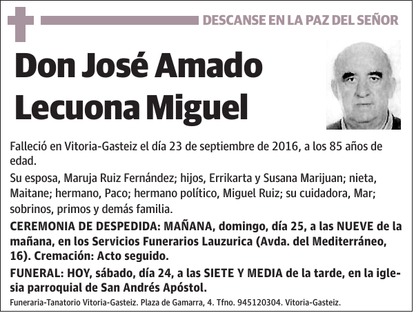 José Amado Lecuona Miguel