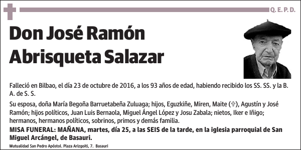 José Ramón Abrisqueta Salazar