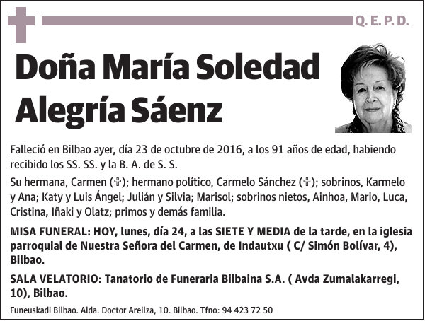 María Soledad Alegría Sáenz