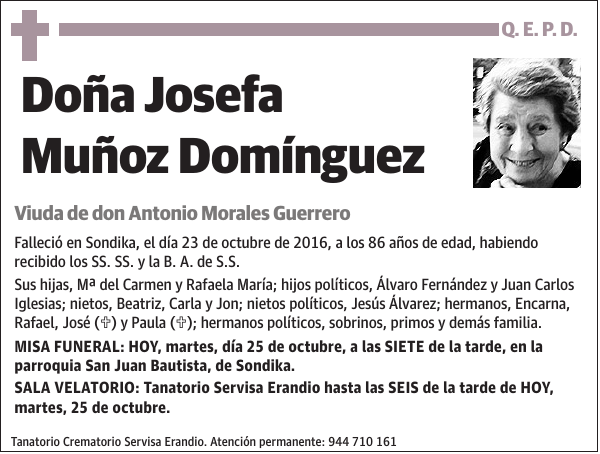 Josefa Muñoz Domínguez