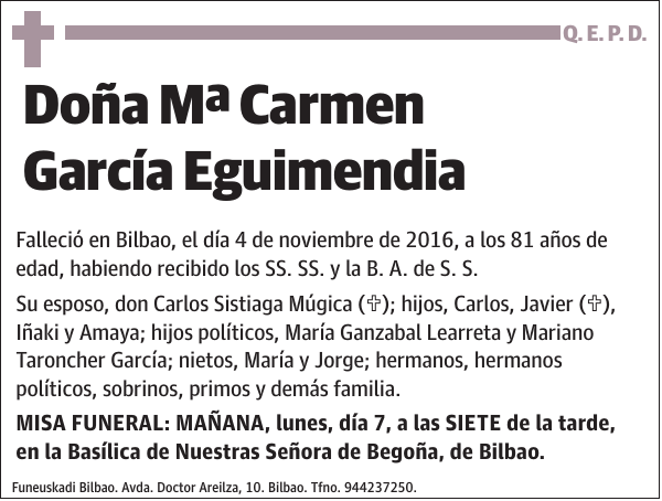 Mª Carmen García Eguimendia